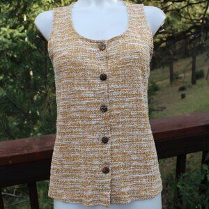 🎉HP🎉 Anthropology W5 Button-down Sleeveless Top